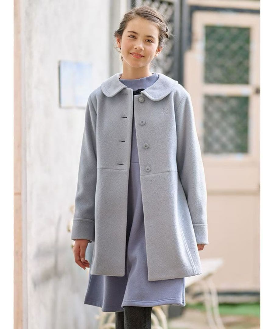 新品 組曲 ウールコート 150-160 ライトグレー系　7449 組曲｜【150-170cm】ダッフルコート | Rakuten Fashion(楽天