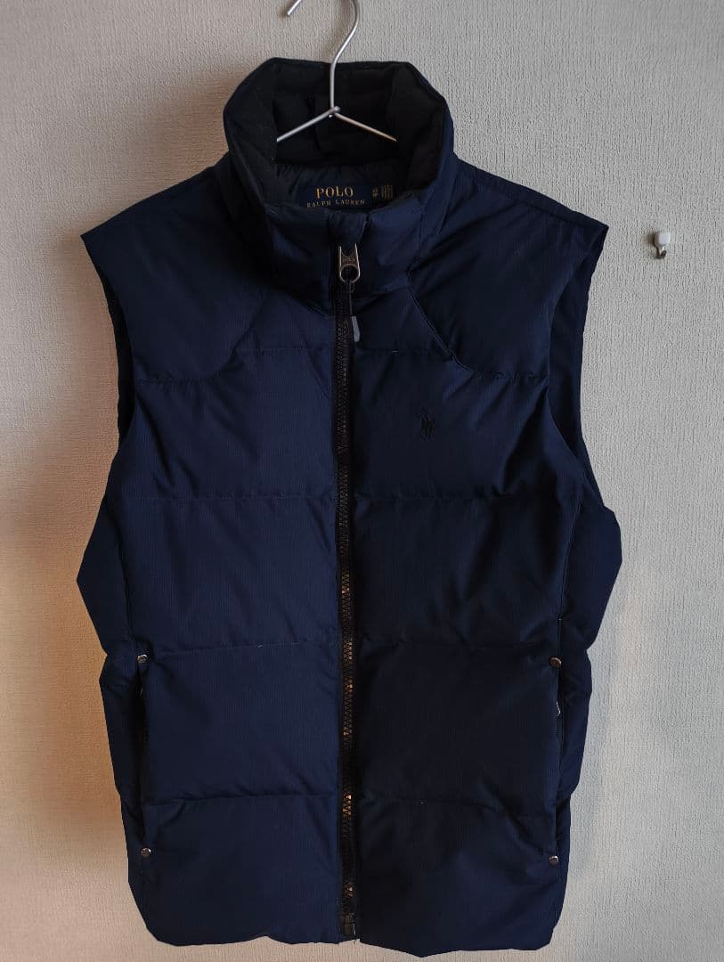 美品 Polo Ralph Lauren ネイビー ダウンベスト XS - メルカリ
