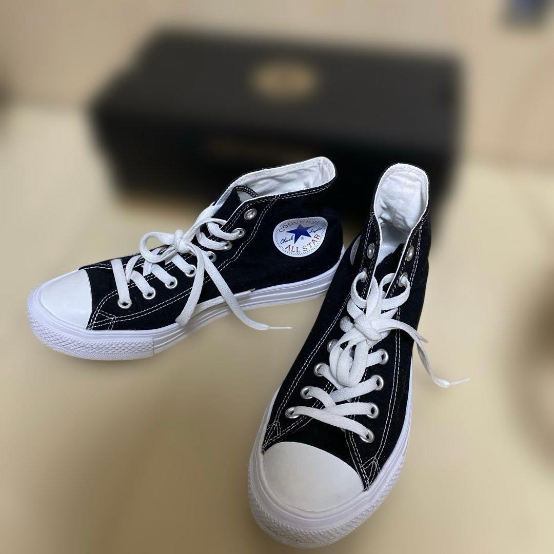CONVERSE オールスター ブラック ハイカット25cm - メルカリ