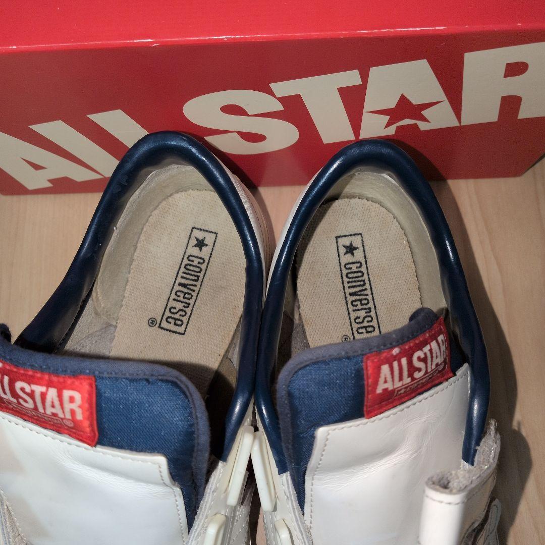 US9.5】ワンスター 白×赤 V-3レザー ベルクロ ALL STAR - メルカリ