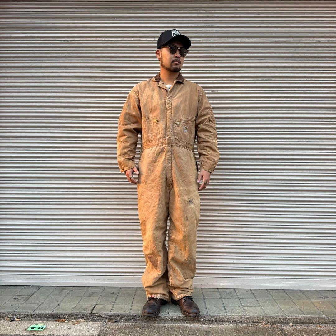 雰囲気抜群 60s USA製 Carhartt カーハート ツナギ オールインワ