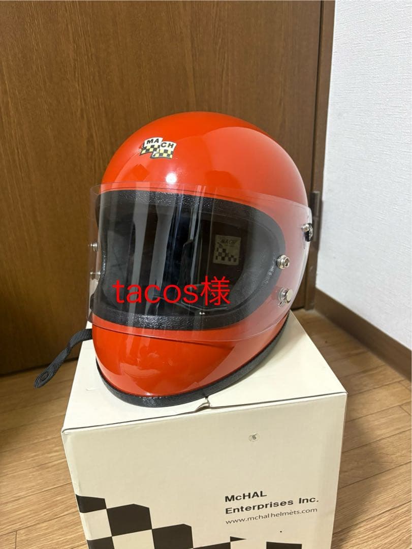 MACH フルフェイスヘルメット オレンジ McHAL MACH 02 APOLLO Full Face Helmet MATTE ORANGE S/オレンジ