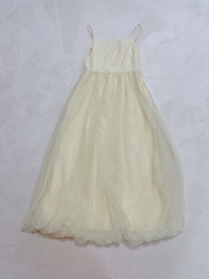 新品】CELFORD バルーンチュールワンピース＆カーディガン 38 ライム