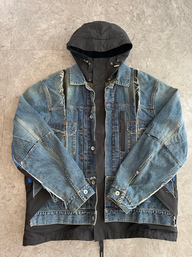 648sacai デニムドッキングダブルフェイスブルゾン sacai/サカイ】より21AWアイテムデニム ドッキングブルゾンが買取入荷