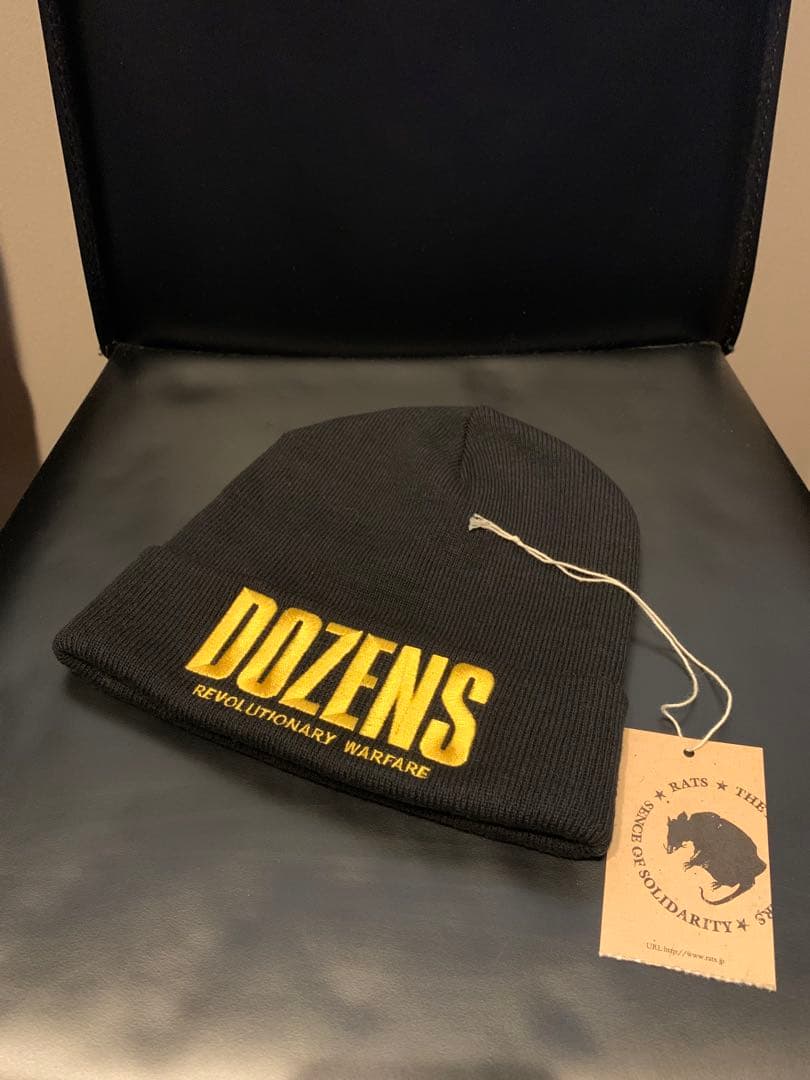 帽子 RATS DOZENS KNIT CAP RATS - LOOPHOLE 20th ANNIVERSARY DOZENS KNIT CAP (BLACK) / ループ