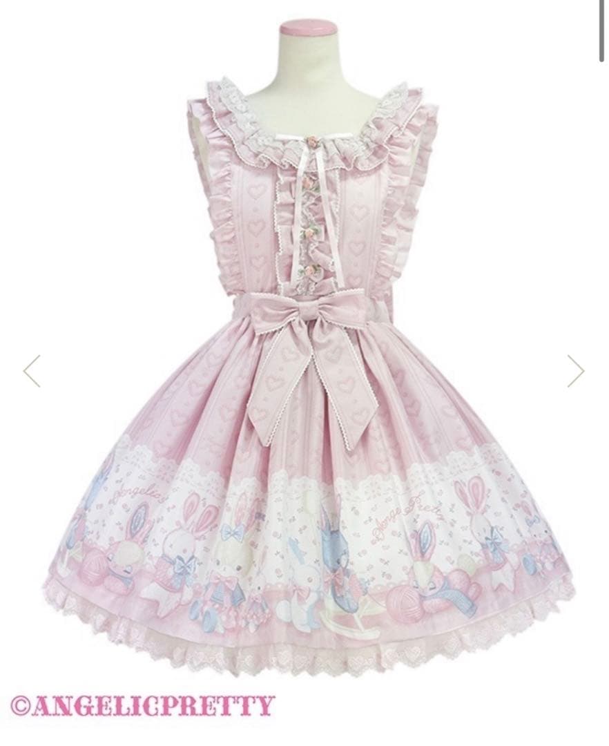 ANGELIC PRETTY ふわふわToysエプロン風スカート　ピンク ANGELIC PRETTY ふわふわToysエプロン風スカート ピンク - メルカリ