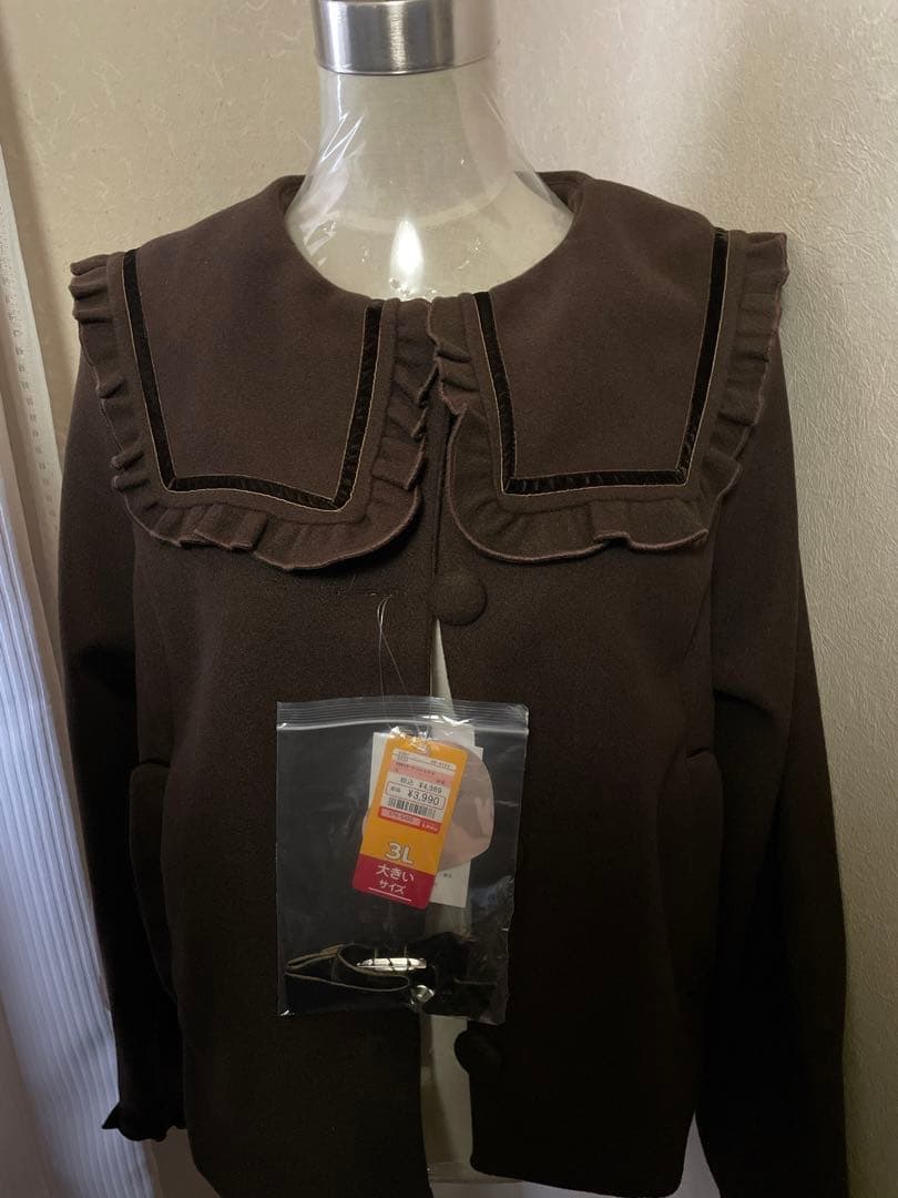 青木美沙子 しまむら しまみさ ショートコート ブラウン 3L - メルカリ