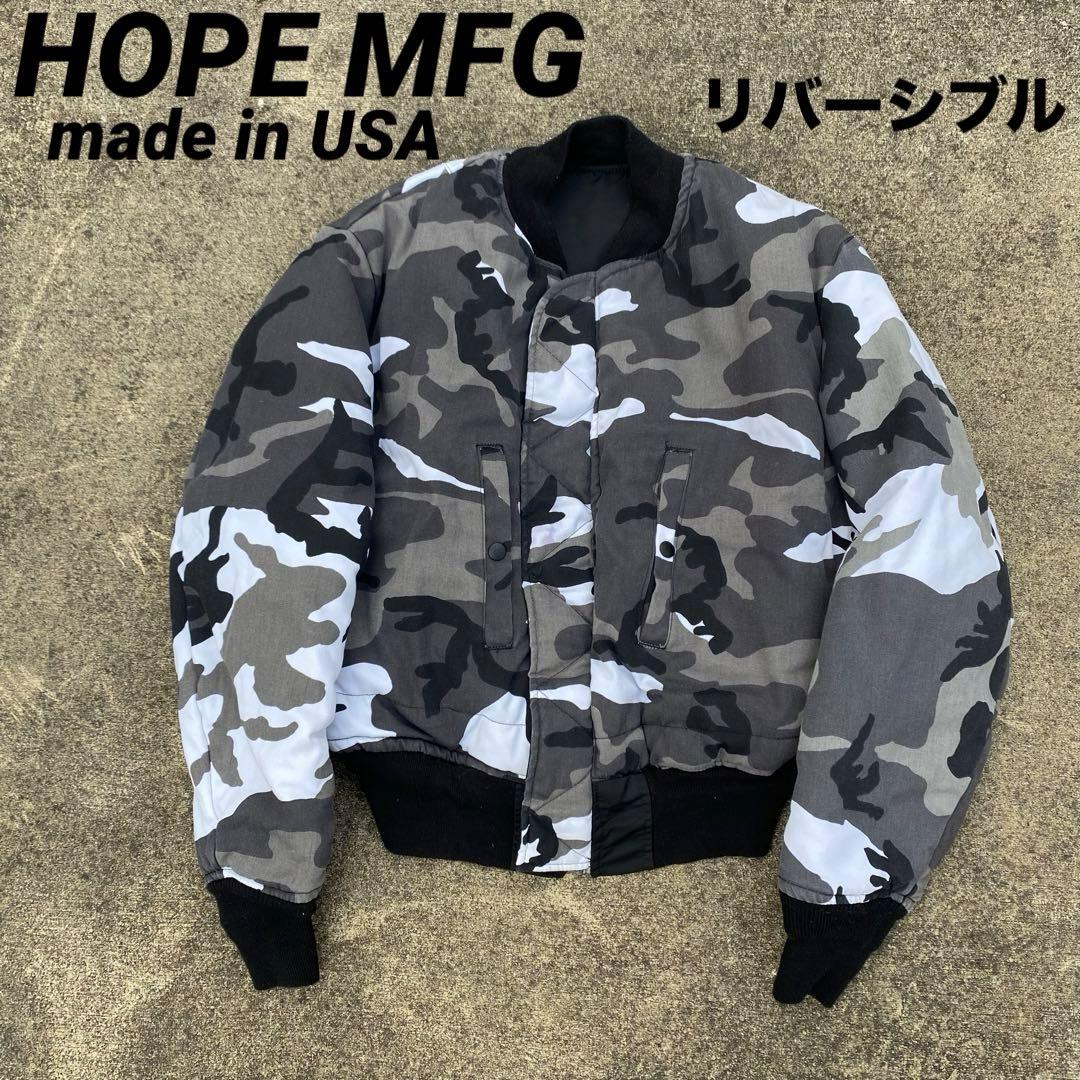 vintage HOPE MFG USA製 MA-1 フライトジャケット カモ柄 - メルカリ