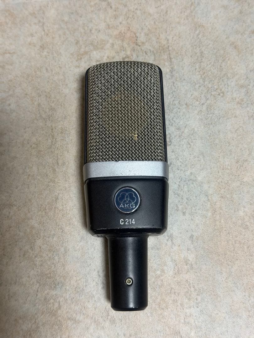 コンデンサーマイク AKG C214 ジャンク AKG アーカーゲー マイク C214 コンデンサーマイク + メタルポップ
