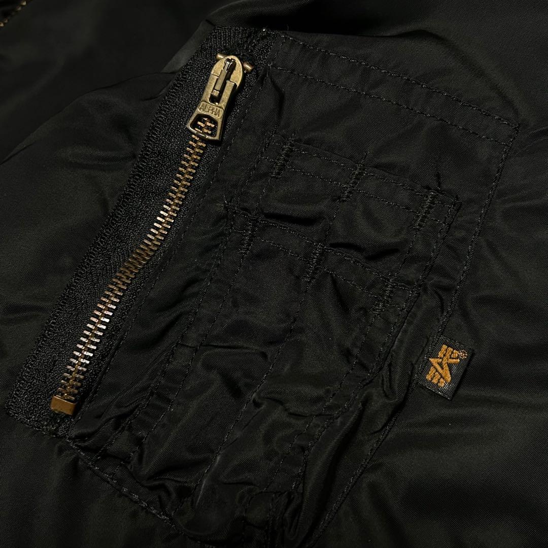 90s ALPHA INDUSTRIES MA-1 グランドクルー ブラック - メルカリ