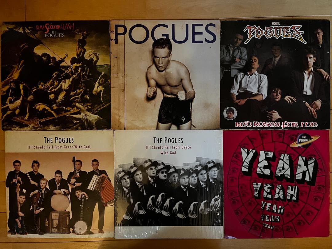 6枚セット Poguesレコード ザ・ポーグス 1984年 傑作デビューアルバム『Red Roses For Me (赤い
