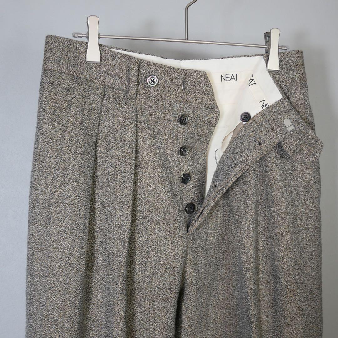 NEAT FOX BROTHERS スラックス 46 NEAT｜FOX BROTHERS FLANNEL｜WIDE - Brown｜PRODUCT｜Continuer Inc
