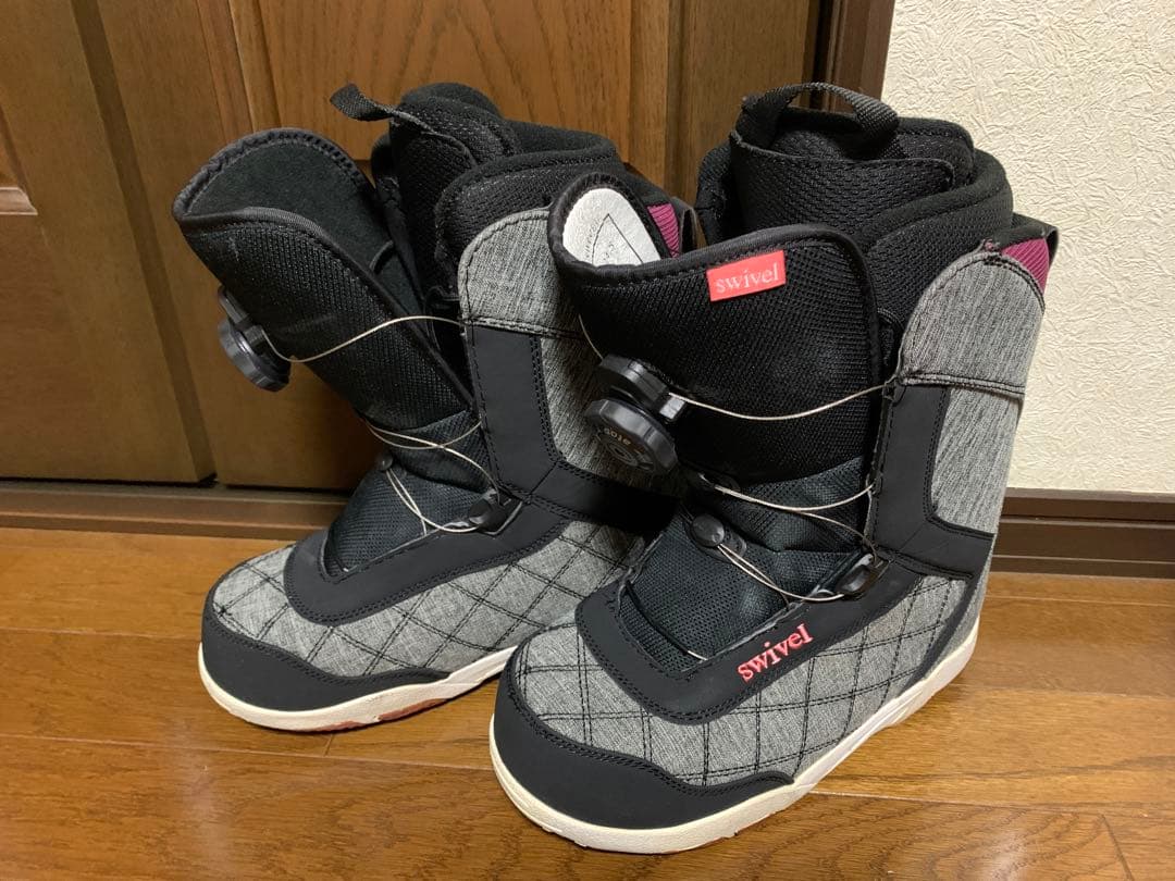 swivel スノーボードブーツ グレー/ブラック Amazon.co.jp: Boots - Snowboarding: Sports & Outdoors