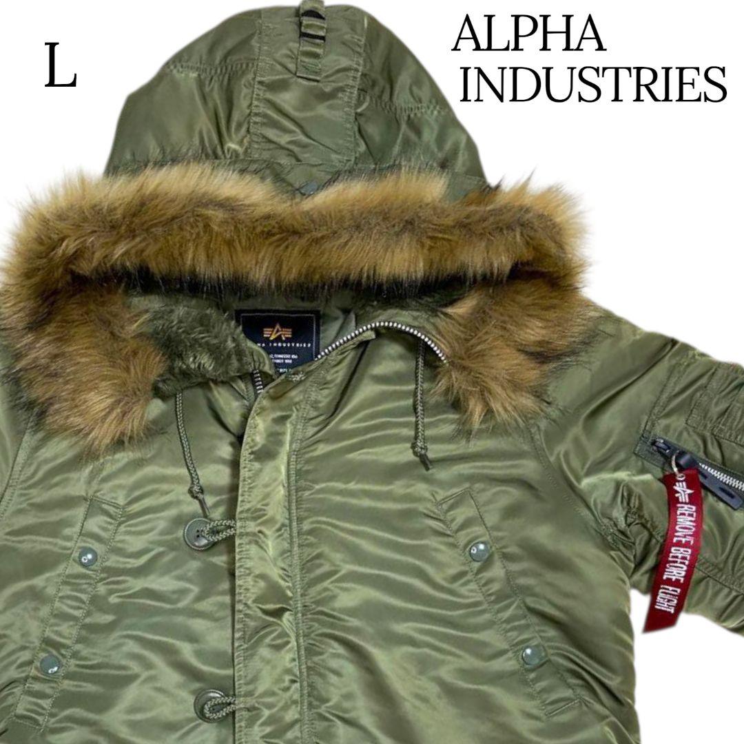 ✨ALPHA INDUSTRIES N3B モッズコート カーキ Lサイズ Alpha Industries（アルファ・インダストリーズ） モッズコート コート