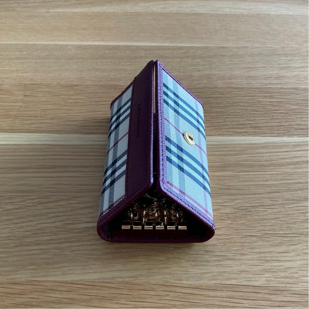 BURBERRY バーバリー ノバチェック キーケース】 - メルカリ