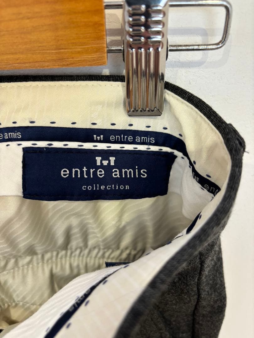 イッセイ様専用:entre amis ダークグレー スラックス - メルカリ