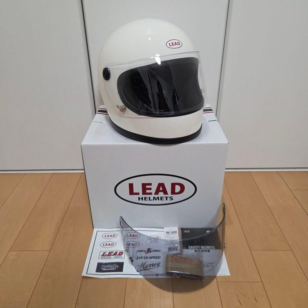 LEAD RX-100R リード工業 フルフェイス ヘルメット ホワイト RX-100の復刻モデルをさらに扱いやすく。リード工業「RX-100RII」 特集