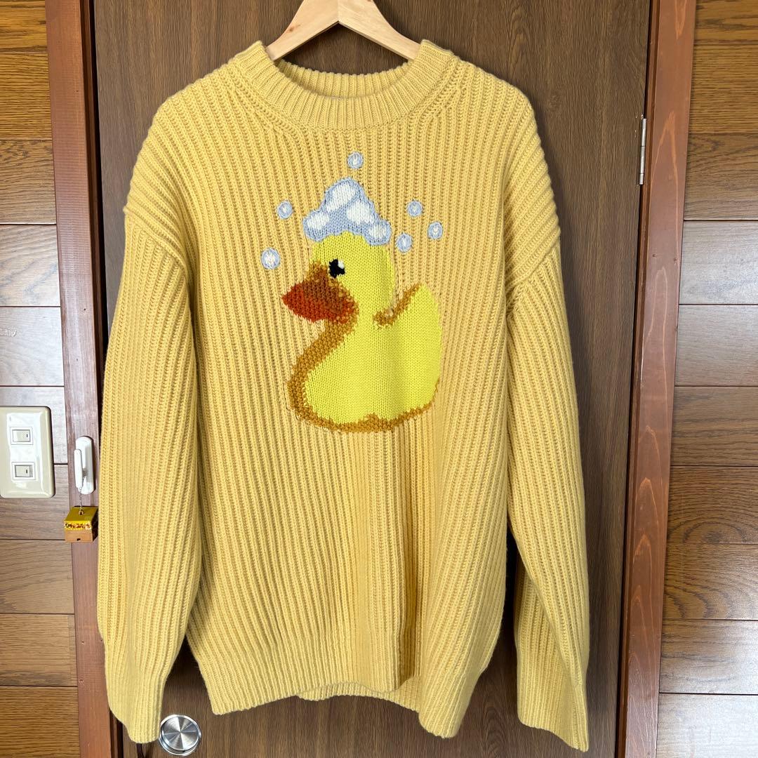 最終値下げ価格！COACH アヒル刺繍 ニットセーター - メルカリ