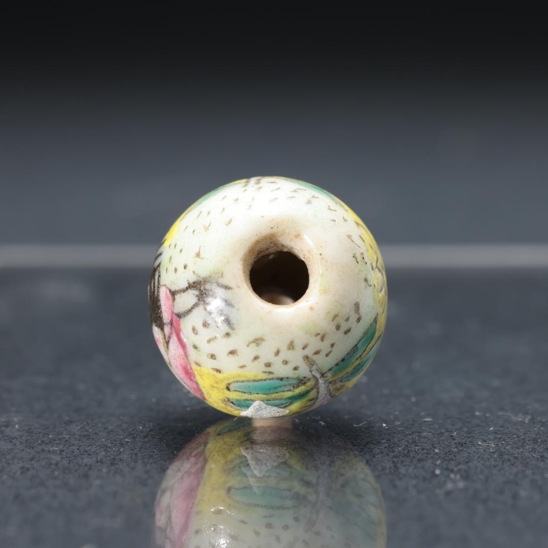 緒締め玉 陶磁器製 鶏と花 骨董 胴乱 印籠 R1451 - メルカリ