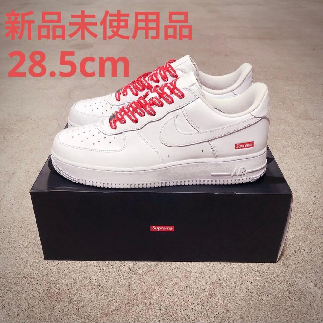 送料 無料ファッション - Supreme Air Force 1 ホワイト レッドシュー