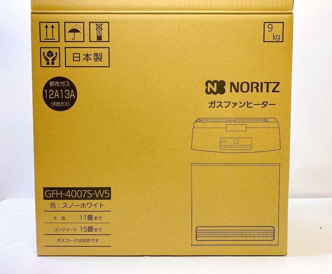NORITZ ガスファンヒーター GFH-4007S スノーホワイト 楽天市場】【2024年製】ノーリツ ガスファンヒーター GFH-5803S(W5