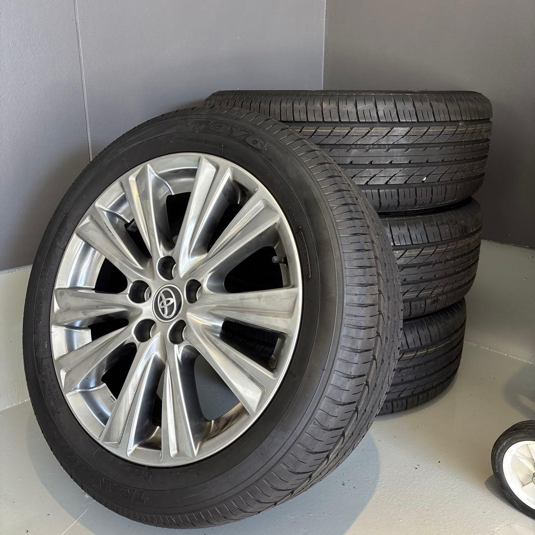 アルファード30 純正タイヤ 235/50R18 タイヤホイールセット ほぼ新品 アルファード TOYOTA トヨタ 30系後期 / ヴェルファイア 純正