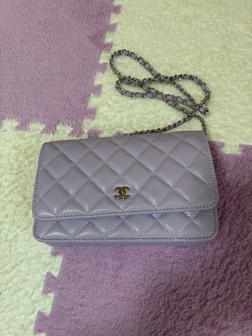 CHANEL ノベルティ ウォレットチェーンショルダーバッグ CHANEL シャネル ノベルティ ショルダーバッグ チェーンウォレット 黒