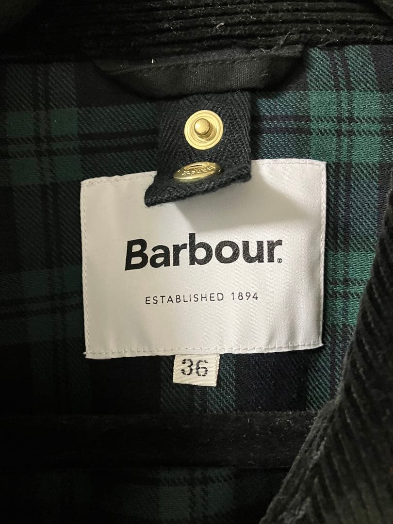 アニ別注Barbour ゲームフェア ブラック 36 ライナー付き - メルカリ