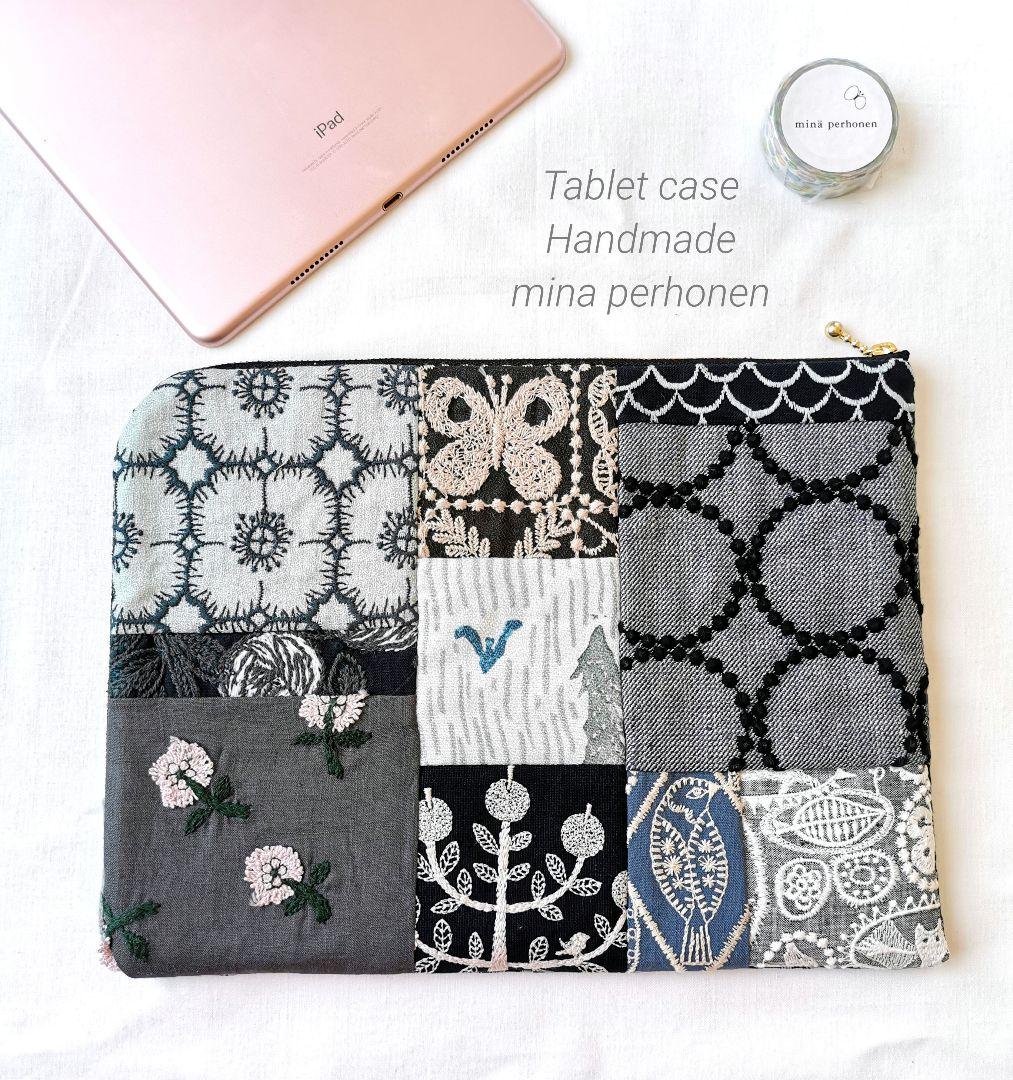 ミナペルホネン ハンドメイド パッチワーク◇iPad タブレットケース