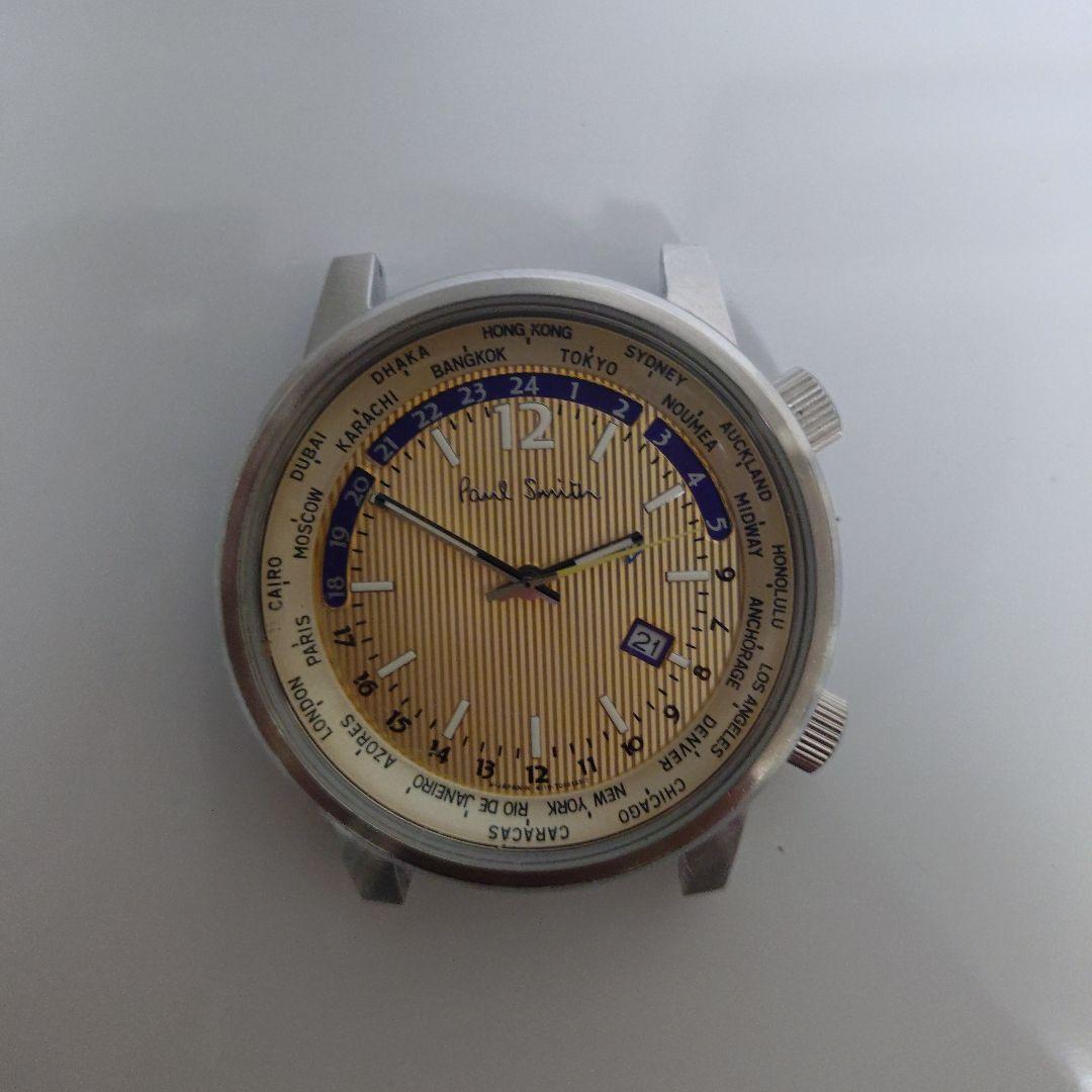 【稼働品・フェイス】Paul Smith 6116-T011187TA　GMT Yahoo!オークション - Paul Smith ポールスミス 腕時計 6116-T011187TA