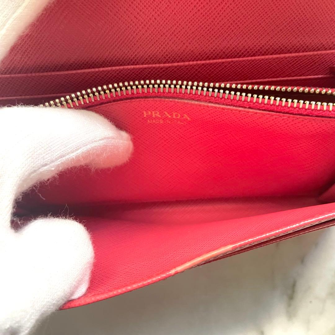 PRADA プラダ マルチカラー サフィアーノ 長財布 極美品 0115-①