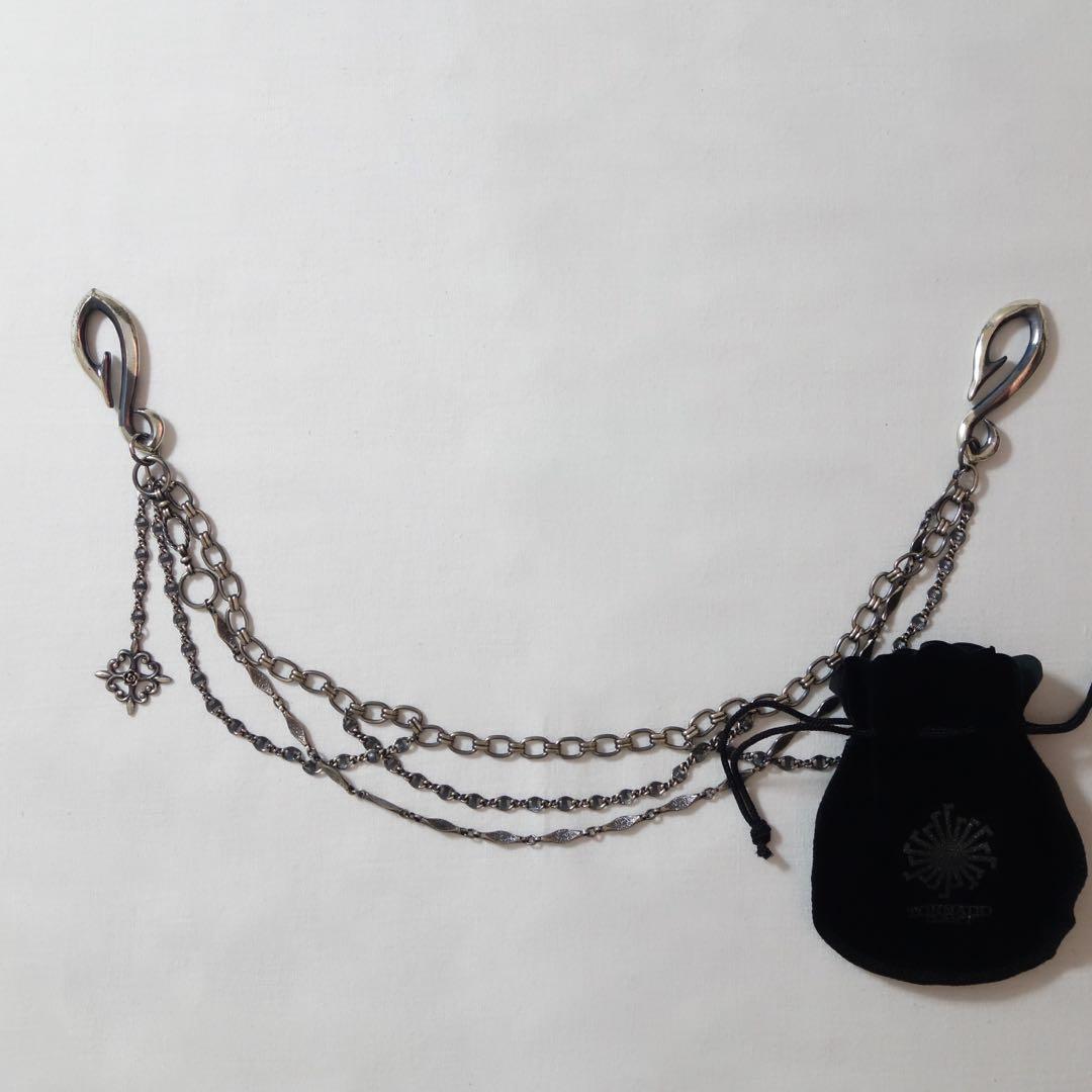 Tornado Mart Silver Wallet Chain 三連 Rocky Monroe（ロッキーモンロー） ウォレットチェーン ステンレス