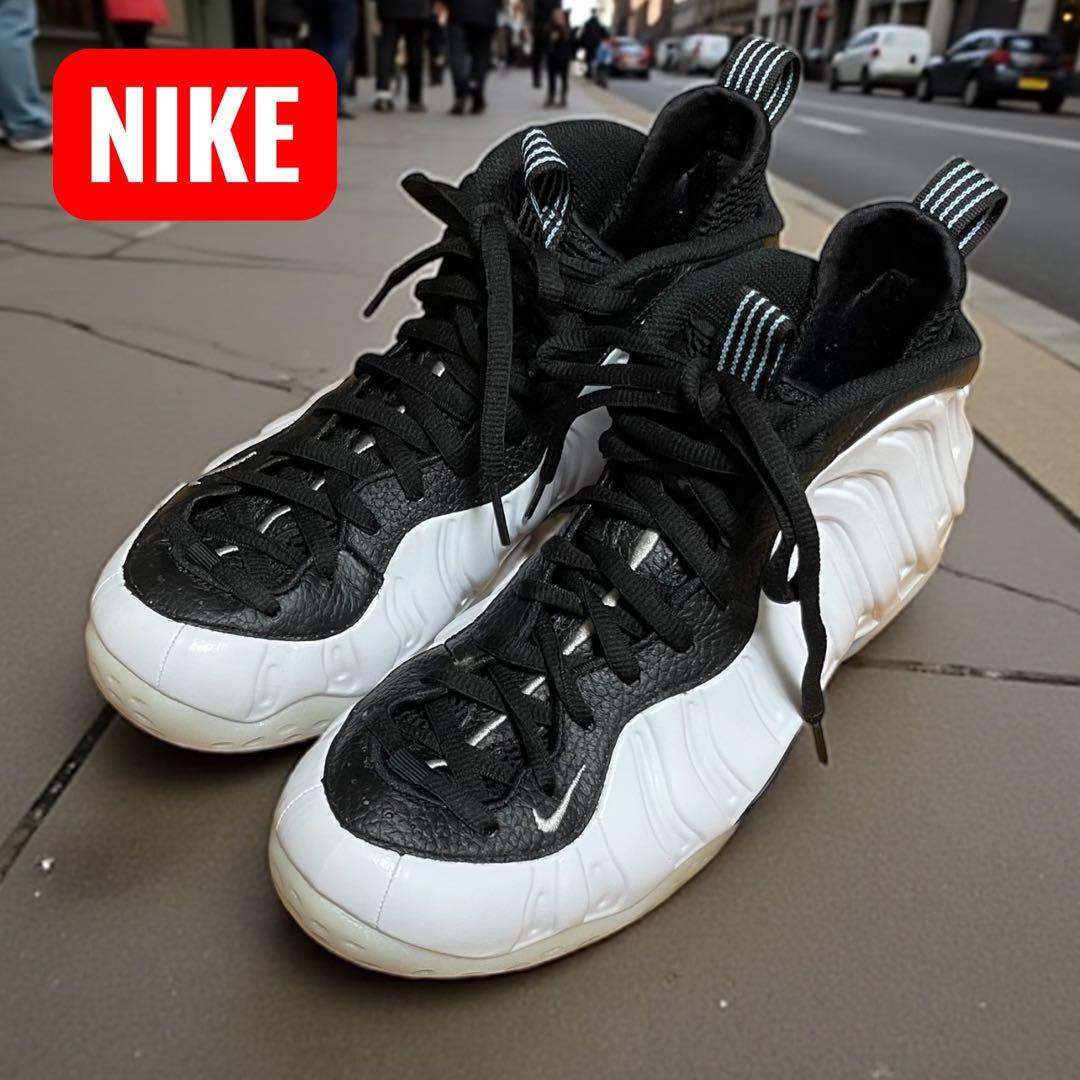 NIKE AIR FOAMPOSITE ONE ホワイト/ブラック 27 美品 Nike Air Foamposite One Men's Shattered Backboard White Shoes