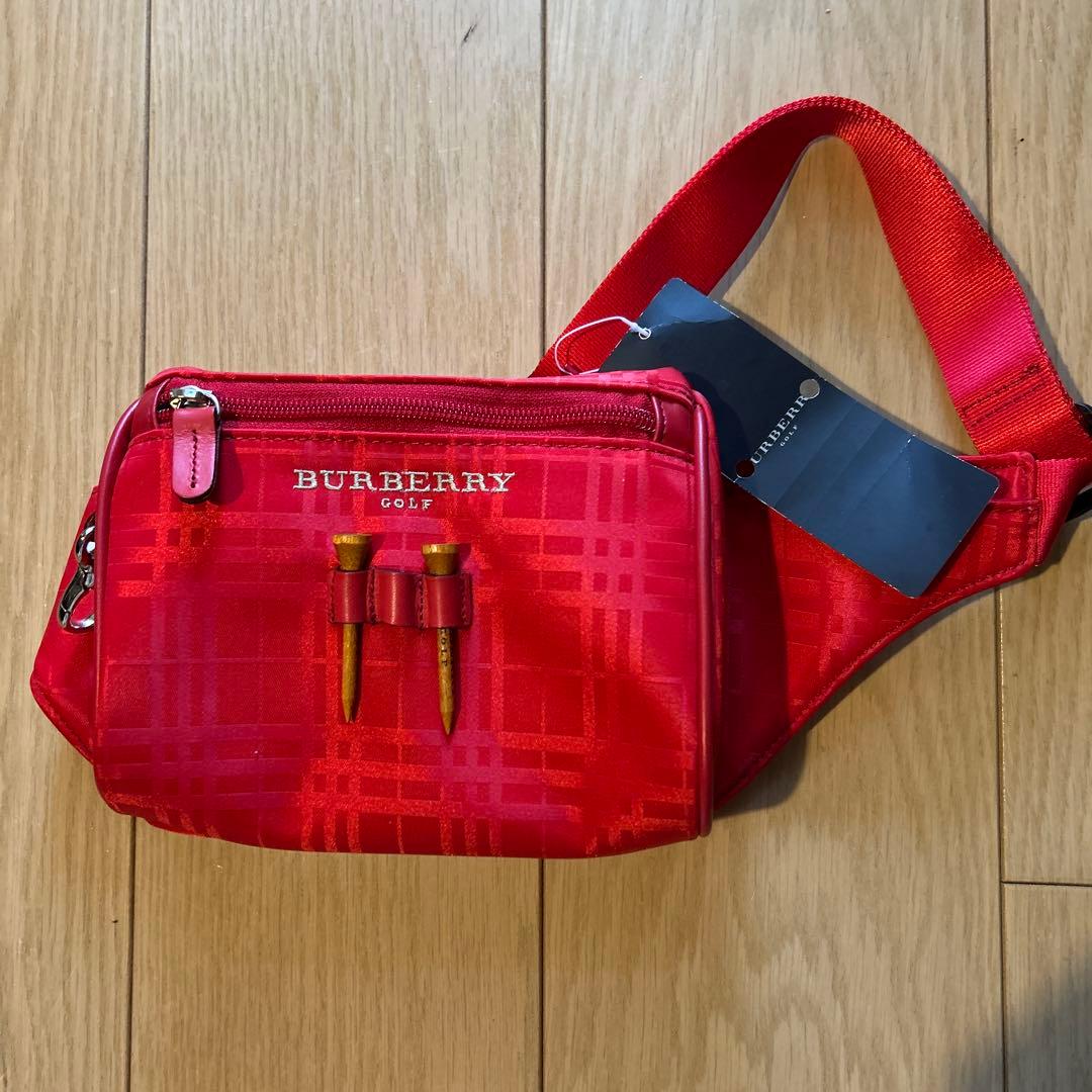 新品！値下げ！BURBERRY GOLF ボディバッグ レッド ホースシュー クロスボディバッグ​ (クレヨンレッド) - ウィメンズ