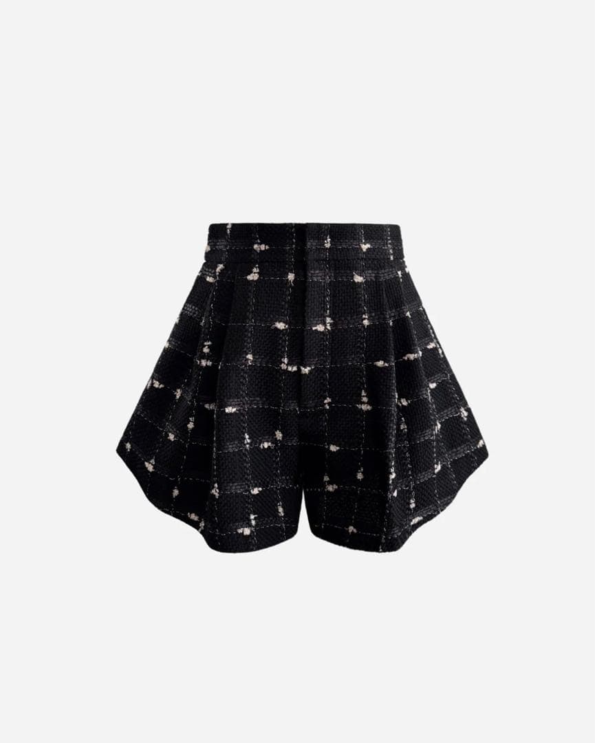 シェリエ　sheller 新品未使用　チェック柄 ハイウエストショートパンツ KOBE LETTUCE（神戸レタス） ショートパンツ レディース 秋 チェック柄