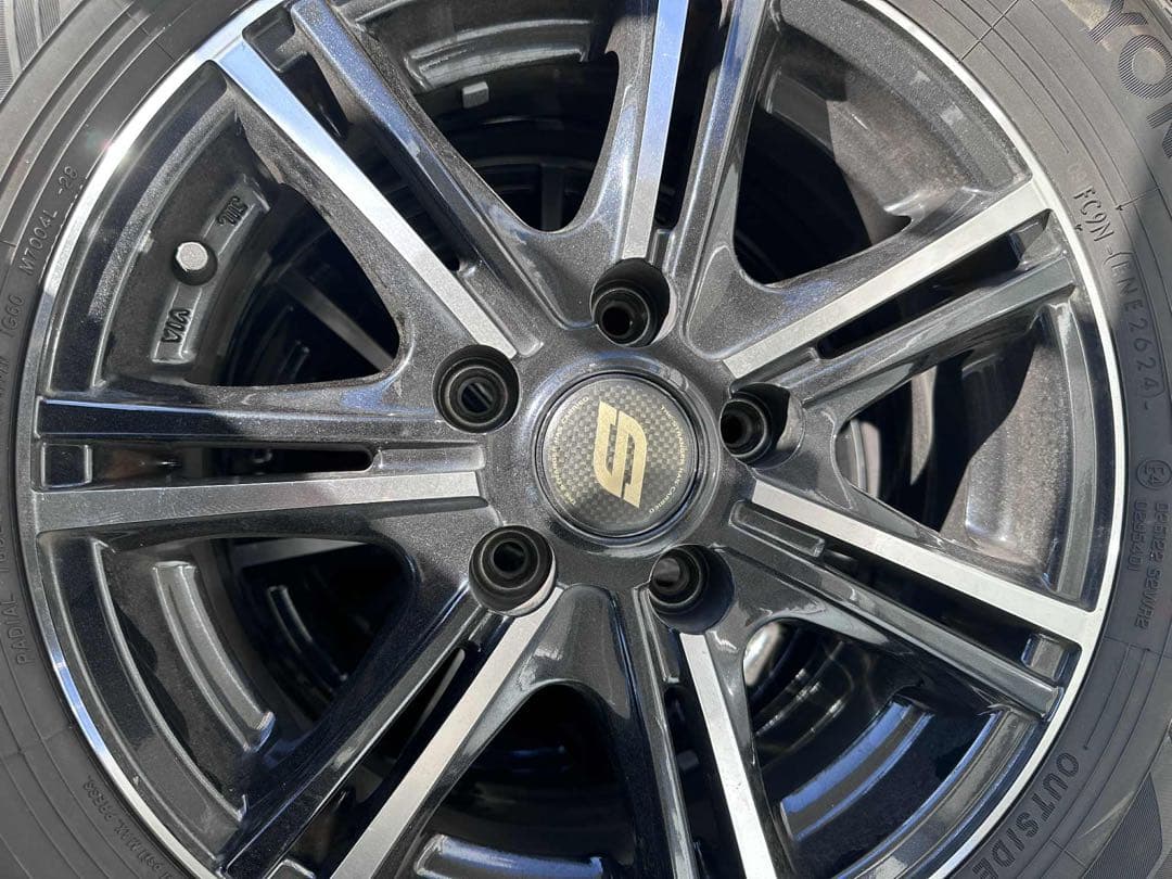 スタッドレスタイヤとホイールセット 195/65R15タイヤ2024年式2本 ICE BLAZER ダイハツ タフト ソリオ スタッドレス タイヤホイール