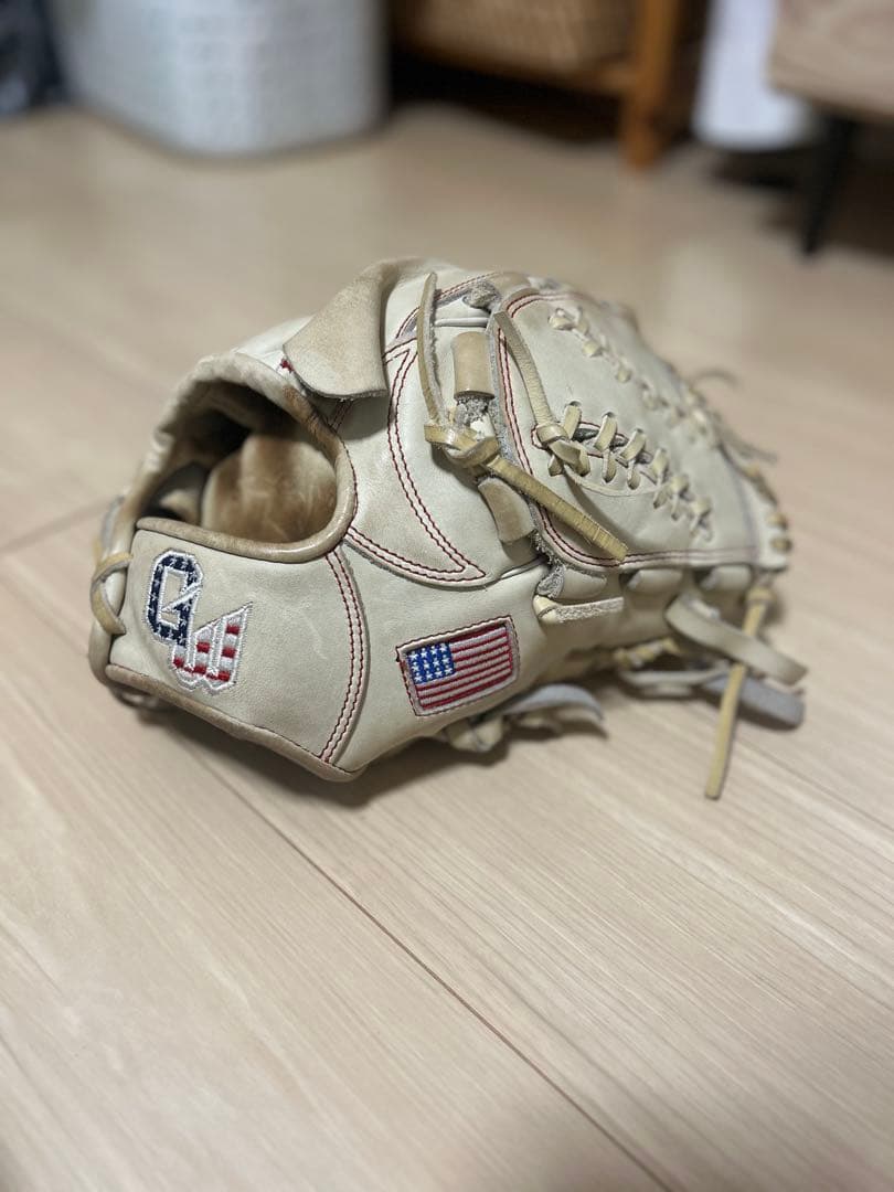 K*0様 【投手用】ＧＷレザー製 軟式グローブ アメリカ国旗デザイン K*0様 【投手用】GWレザー製 軟式グローブ アメリカ国旗デザイン GW