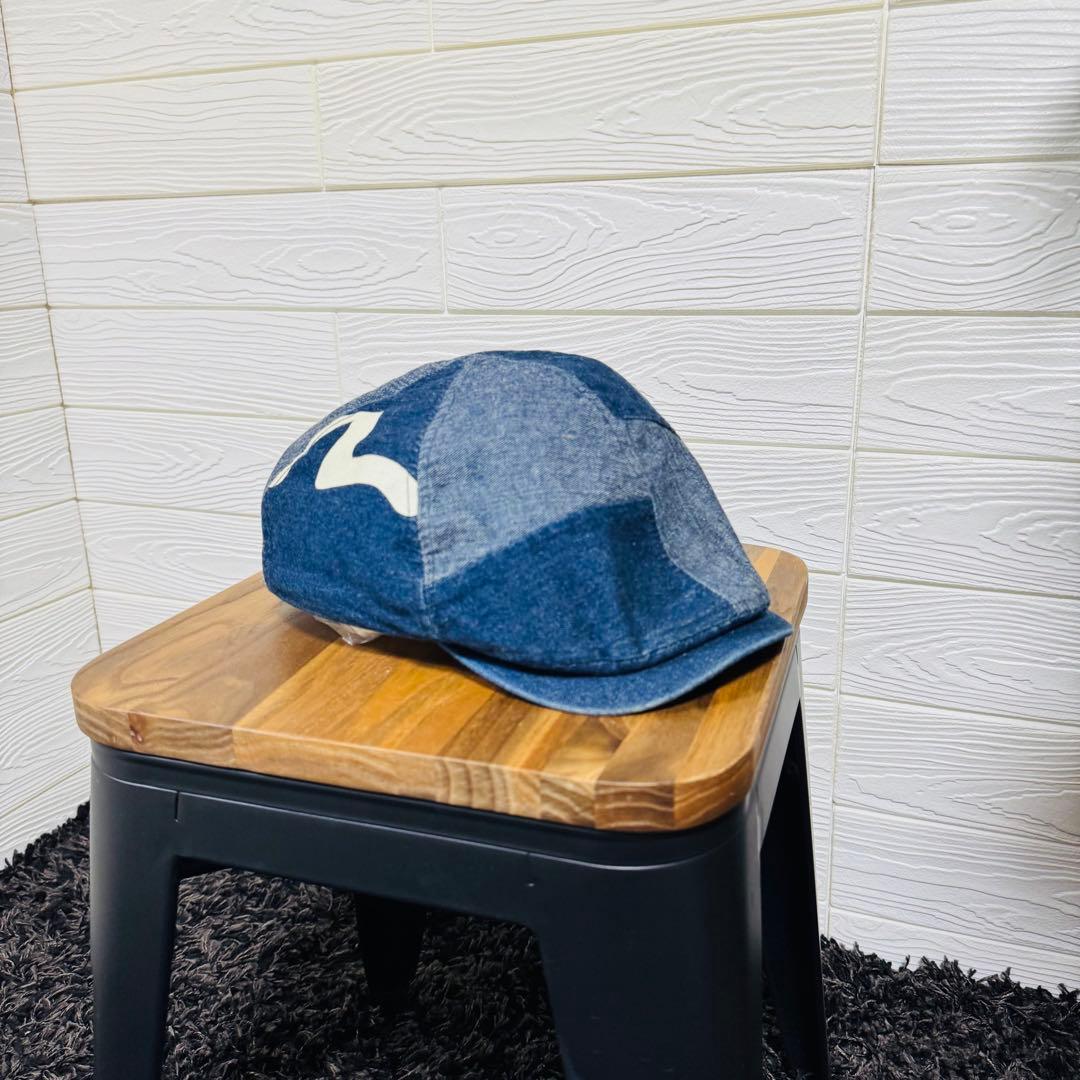 EVISU エヴィス デニム ハンチング帽 刺繍 カモメ - メルカリ