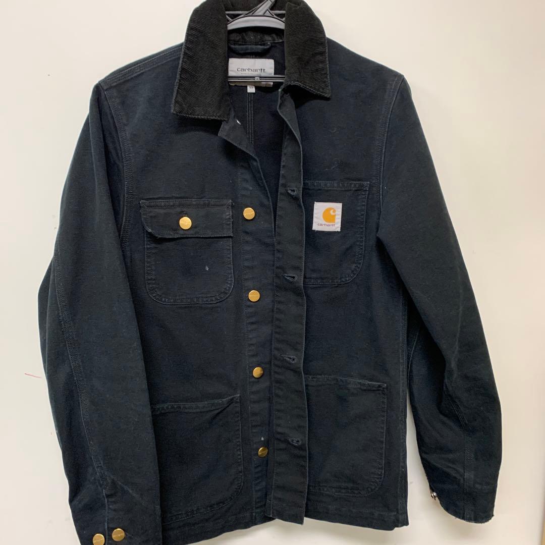 Carhartt ジャケット カバーオール ワンポイントロゴ carhartt - Carhartt カーハート カバーオールジャケット 刺繍 ワーク