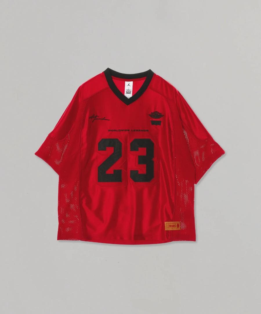 Nike Jordan x LEVI'S Red Jersey Tops Red - メルカリ