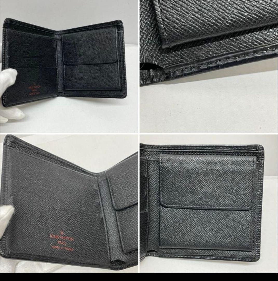 Louis Vuitton エピレザー 二つ折り財布 ブラック - メルカリ