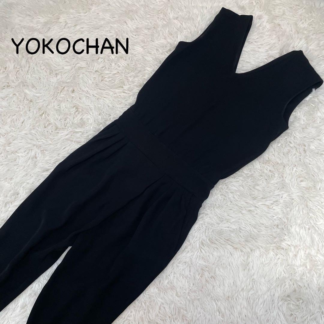 YOKOCHAN ヨーコチャン ジャンプスーツ オールインワン ブラック 黒