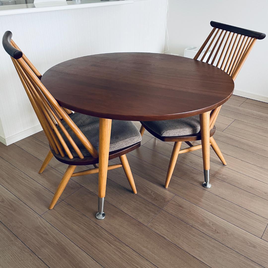 柏木工 CIVIL シビル ウォールナット オーク ダイニング3点セット CIVIL DINING TABLE｜柏木工｜コンフォートQ｜阪急百貨店のインテリア