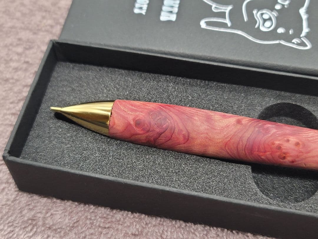 新品 こぶた工房 タクサスフロリニーバー 極上杢 シャープペンシル0.5