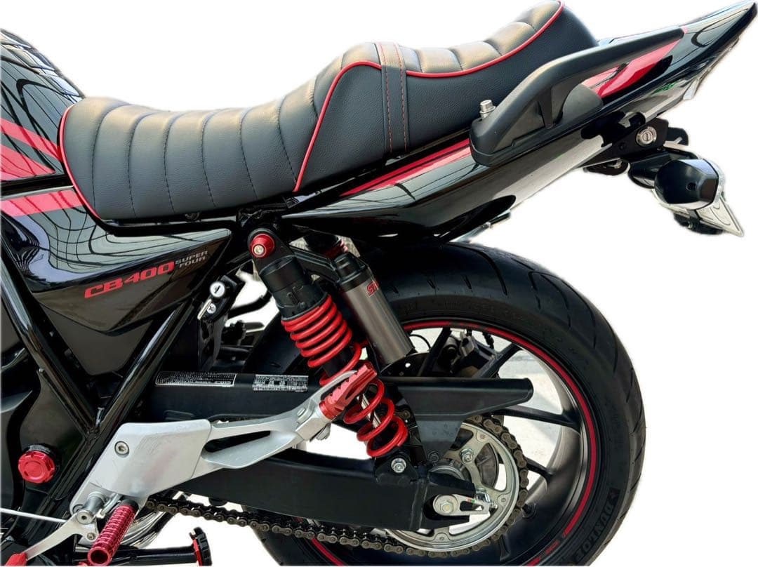 赤パイピングタックロールシート ホンダ CB400SF SB NC39 NC42 - メルカリ