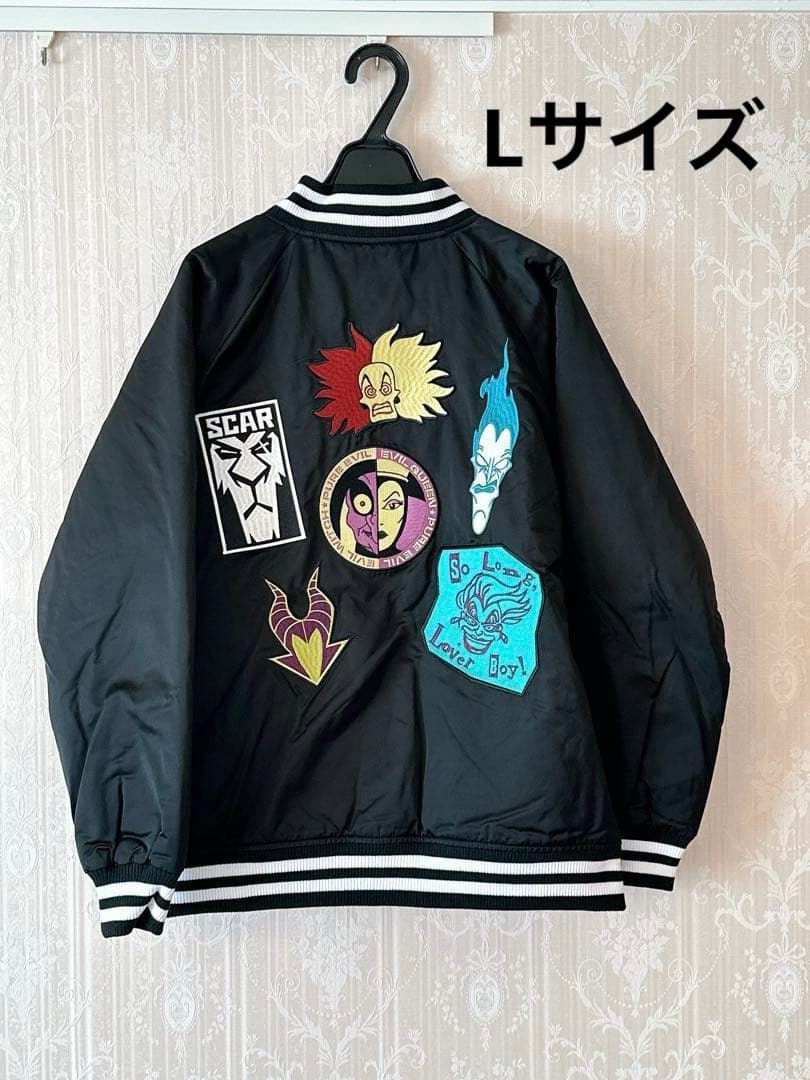 新品 ディズニー ヴィランズ スカジャン Lサイズ ハロウィン ユニセックス ディズニー ヴィランズ スネークアイズ スカジャン (L) ブルゾン