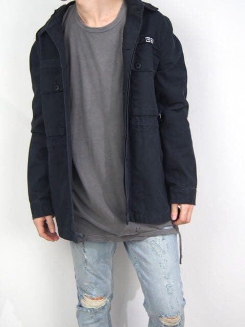 Sunflower Relaxed Nylon Coat - Black 50