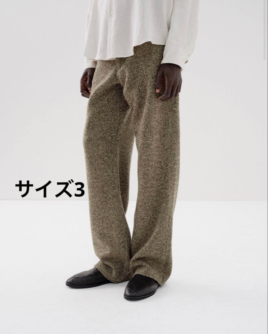 AURALEE Homespun Tweed Painter Pants - メルカリ