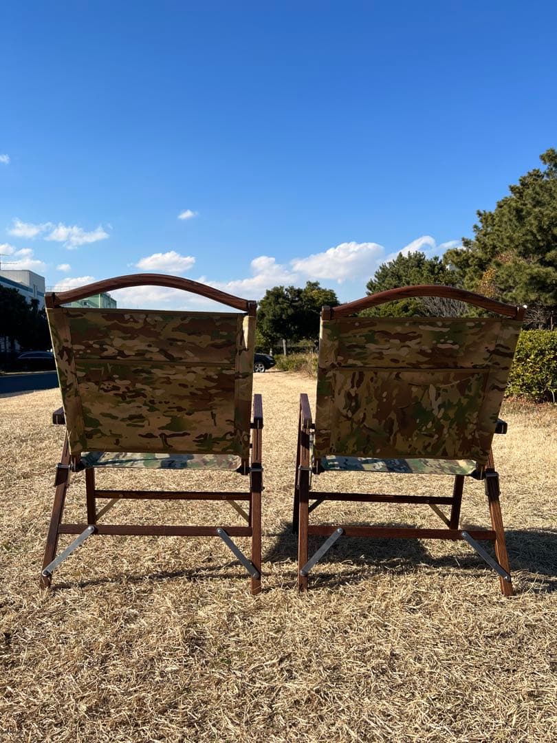 美品kimicampクラッシックチェア CAMOUFLAGE 2脚セット - メルカリ