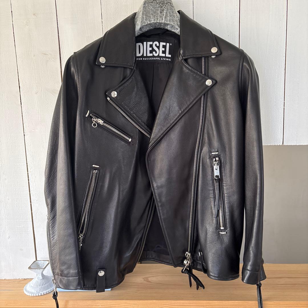 美品 DIESEL レディースライダースジャケット Ssize ブラック - メルカリ